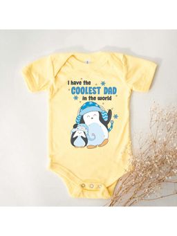 KNITROOT - Unisex Yellow Cotton Onesie