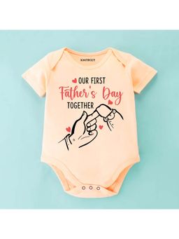 KNITROOT - Unisex Peach Cotton Onesie