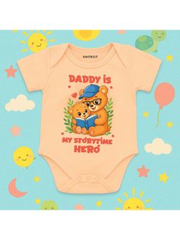 KNITROOT - Unisex Peach Cotton Onesie