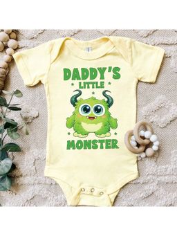 KNITROOT - Unisex Yellow Cotton Onesie