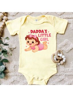 KNITROOT - Unisex Yellow Cotton Onesie