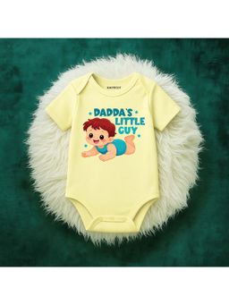 KNITROOT - Unisex Yellow Cotton Onesie