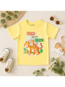 KNITROOT - Unisex Yellow Cotton T-Shirt