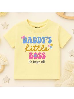 KNITROOT - Unisex Yellow Cotton T-Shirt