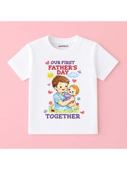 KNITROOT - Unisex White Cotton T-Shirt