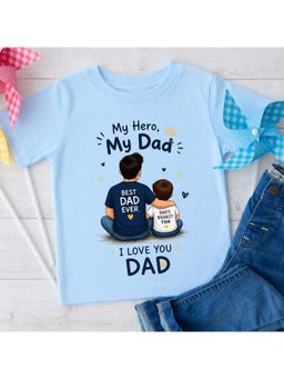 KNITROOT - Unisex Blue Cotton T-Shirt