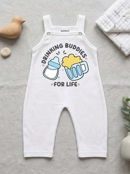KNITROOT - Unisex White Cotton Bodysuit