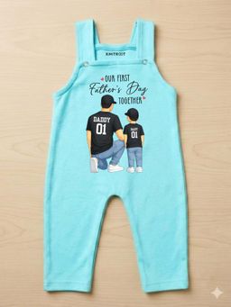 KNITROOT - Unisex Blue Cotton Bodysuit