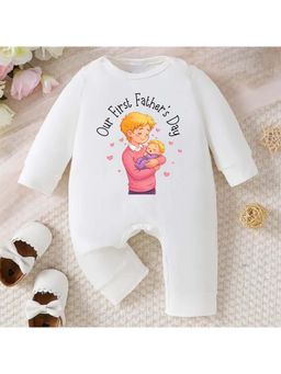 KNITROOT - Unisex White Cotton Bodysuit