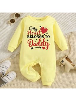 KNITROOT - Unisex Yellow Cotton Bodysuit