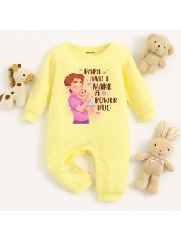 KNITROOT - Unisex Yellow Cotton Bodysuit
