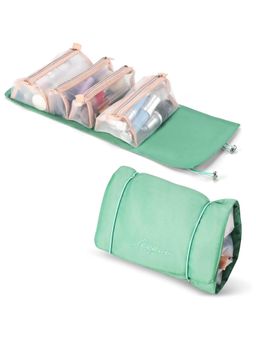 Firstseen - Detachable Foldable Hanging Makeup Bag with 4 Transparent Zip Compartments