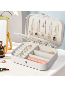 Firstseen - PU Leather Jewellery Organizer Rings, Earrings, Necklaces Storage Case