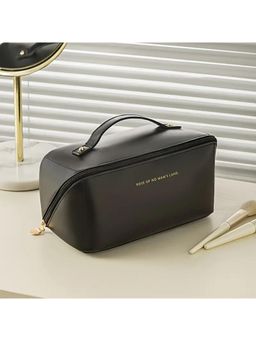 Firstseen - Luxury PU Leather Travel Cosmetic Bag Portable Makeup & Jewellery Organizer for Women