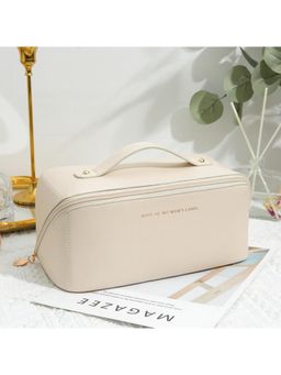 Firstseen - Luxury PU Leather Travel Cosmetic Bag Portable Makeup & Jewellery Organizer for Women