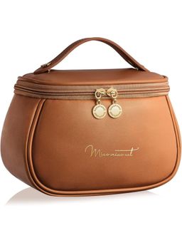 Firstseen - Luxury PU Leather Travel Cosmetic Bag Portable Makeup & Jewellery Organizer for Women