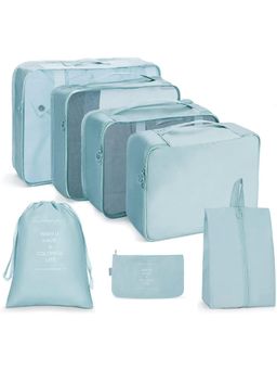 Firstseen - 7 Pcs Travel Organizer Pouch Set for Women Waterproof Packing Cubes