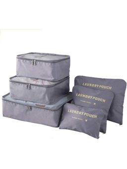 Firstseen - 6 Pcs Travel Organizer Pouch Set for Women Waterproof Packing Cubes