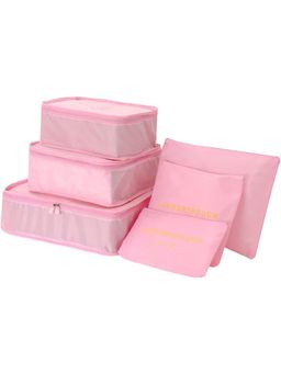 Firstseen - 6 Pcs Travel Organizer Pouch Set for Women Waterproof Packing Cubes