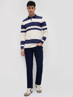 Raymond - Men Slim Solid Dark Blue Jeans