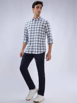 Parx - Men Tapered Fit Solid Dark Grey Jeanss