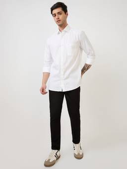 Parx - Men Skinny Solid Black Jeans