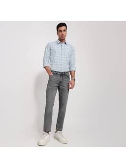 Parx - Men Skinny Fit Solid Grey Jeans