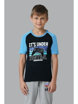 Van Heusen - Boys Smart Tech & Easy Stain Release T-Shirt - Navy