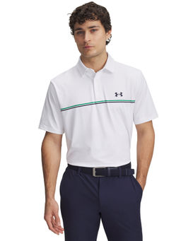 Under Armour - Men White Solid Polo T-Shirt