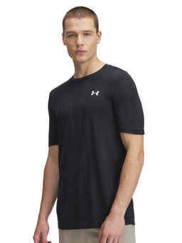 Under Armour - Men Black Solid T-Shirt