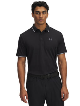 Under Armour - Men Black Solid Polo T-Shirt