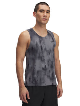 Under Armour - Men Grey Self Design Tank