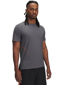 Under Armour - Men Grey Solid T-Shirt