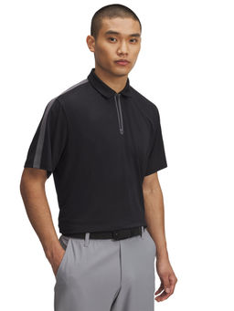 Under Armour - Men Black Stripes Polo T-Shirt