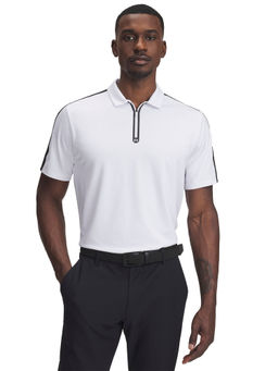Under Armour - Men White Stripes Polo T-Shirt