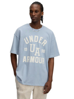Under Armour - Men Blue Printed T-Shirt
