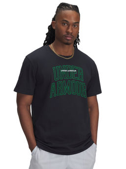 Under Armour - Men Black Printed T-Shirt