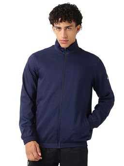 ASICS - Men Navy Blue Solid Track Jacket