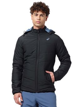 ASICS - Men Black Puffer Detachable Hood Jacket2
