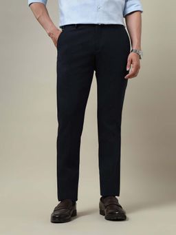 Arrow - Men Blue Polyester Solid Trouser