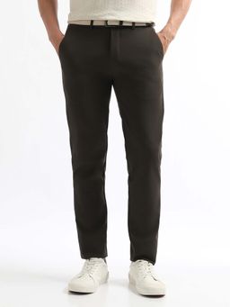 Arrow Sports - Men Green Nylon Solid Trouser