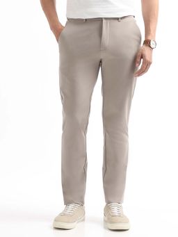 Arrow Sports - Men White Nylon Solid Trouser