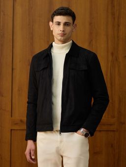 U.S. POLO ASSN. - Men Black Equestrian Aisle Theater Jacket