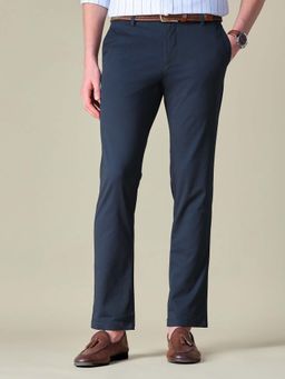 U.S. POLO ASSN. - Men Blue Twill Denver Slim Fit Trousers