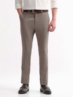 Arrow - Mens Super Slim Fit Velocity Trousers Brown