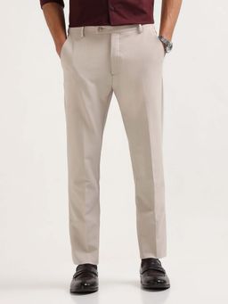 Arrow - Mens Super Slim Fit Bi Stretch Trousers Beige