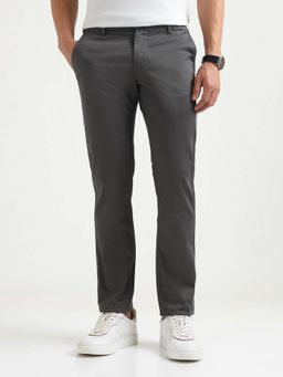 Arrow Sports - Sport Mens Textured Slim Fit Trousers Grey