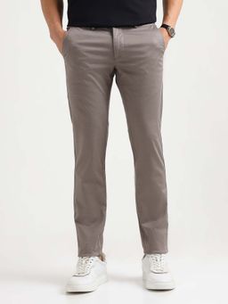 Arrow Sports - Sport Mens All Over Printed Satin Trousers Grey