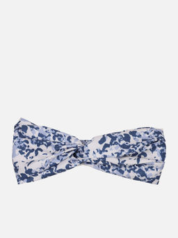 Aditi Wasan - off White Printed Viscose Knot Design Headband