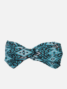 Aditi Wasan - Printed Viscose Knot Design Blue Headband